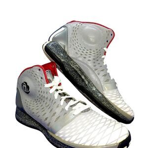 Adidas Derrick Rose 4 Men's Pre-owned Gray/White Basketball Sneakers - sz. 9
